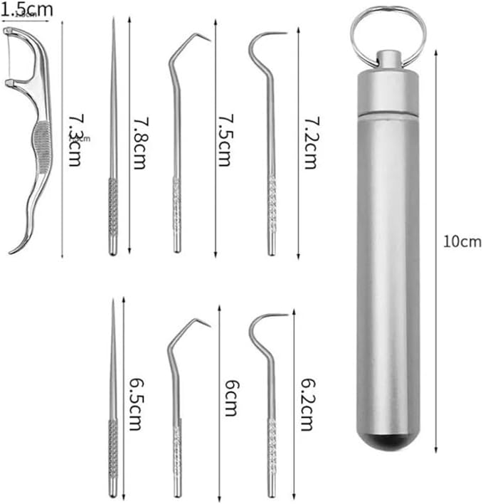 Kit De Limpieza Dental Palillo De Acero