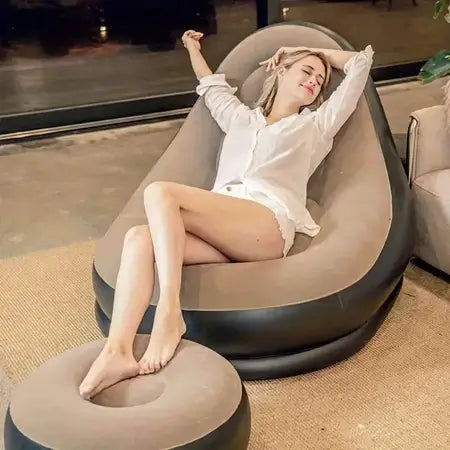 Sillon Sofa Inflable Con Reposapies