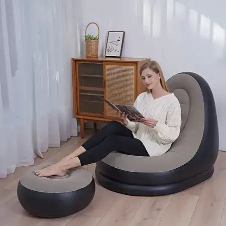 Sillon Sofa Inflable Con Reposapies