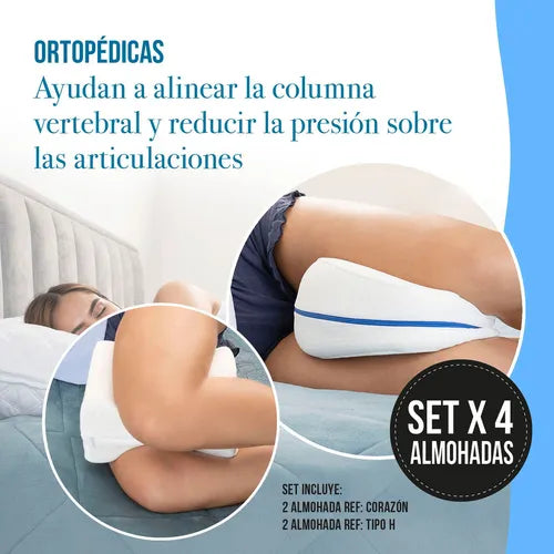 Combo almohadas ortopédicas